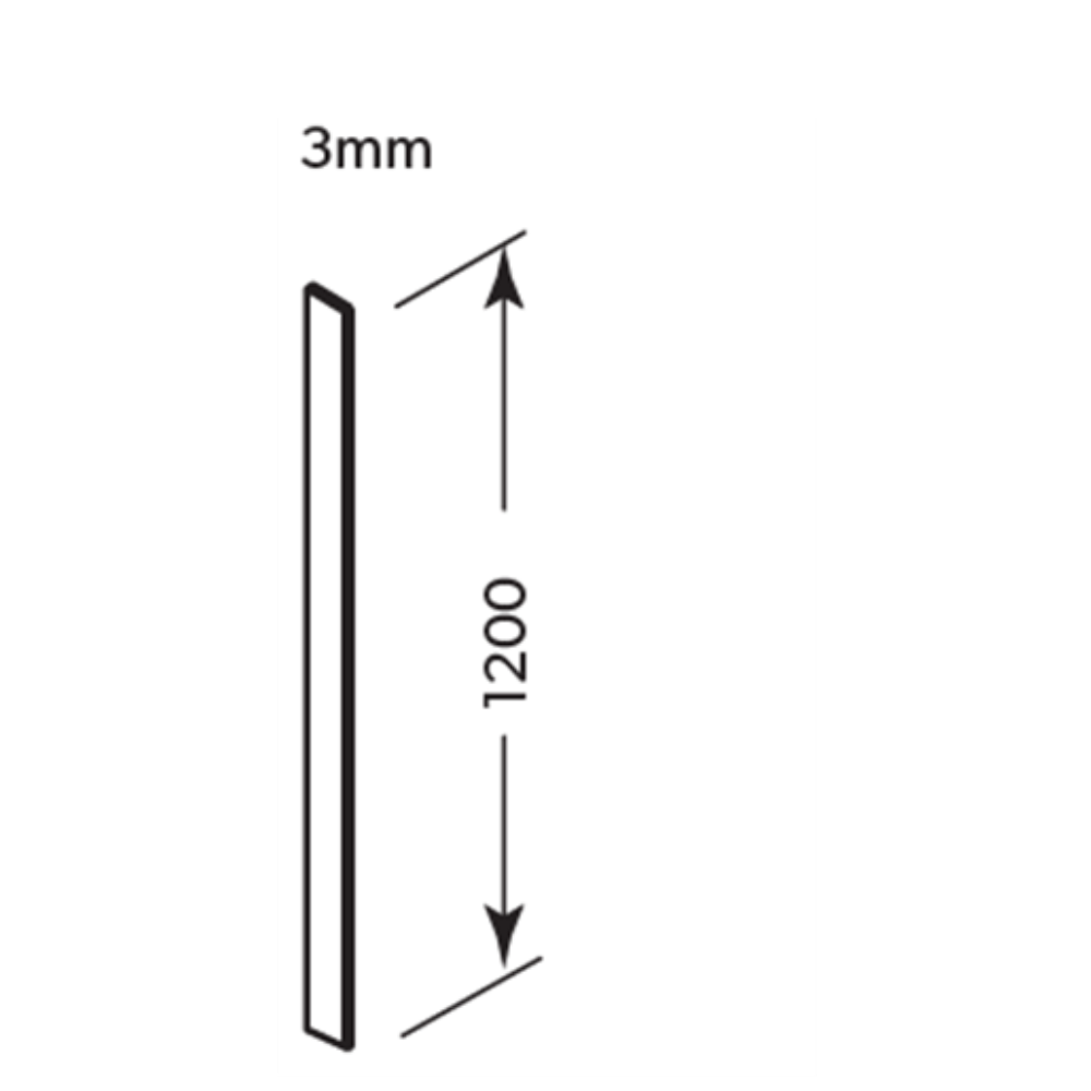 Fencing Post Stiffener 1200mm Long Unpainted