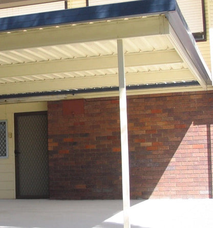 Steel Carport Post 75mm X 75mm Notched 150mm Colorbond & Galvanised